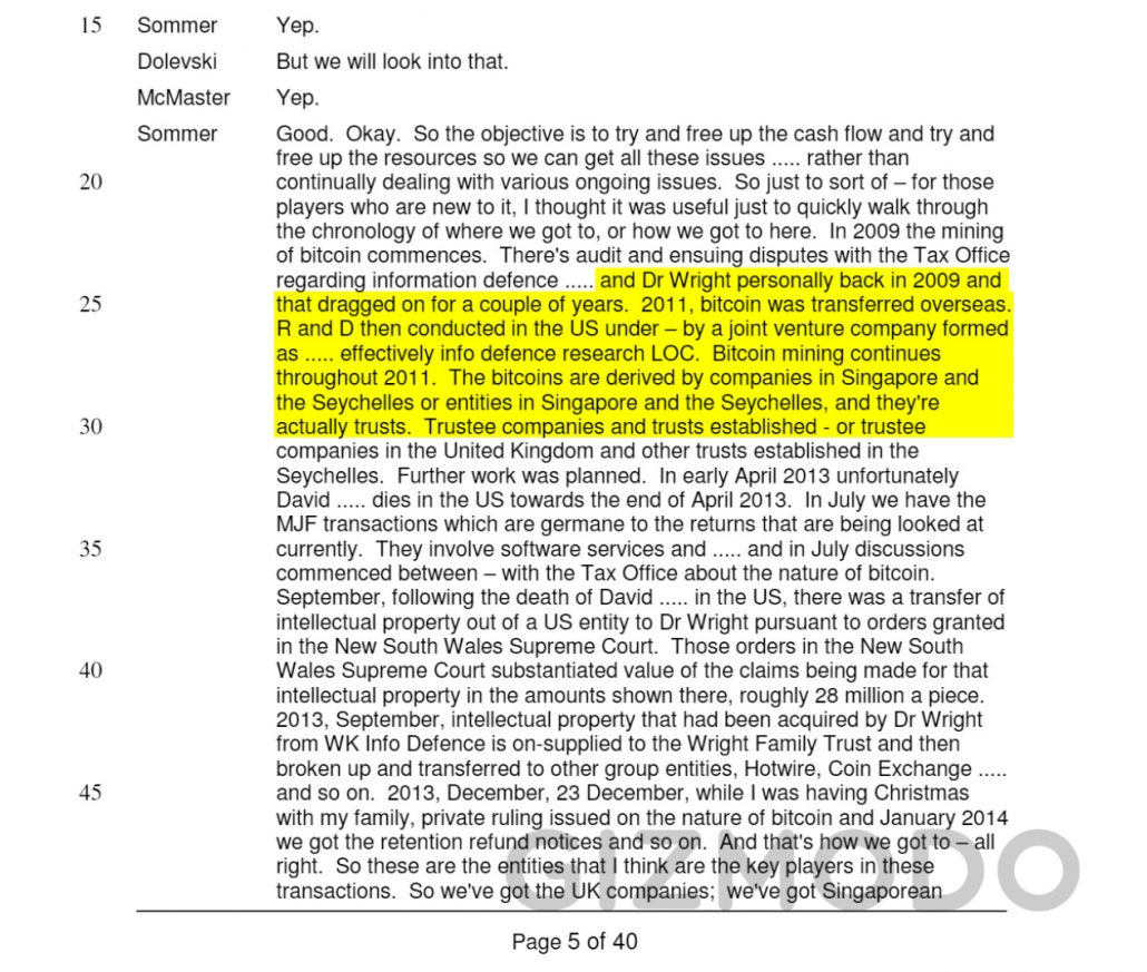 Kleiman vs Craig Wright